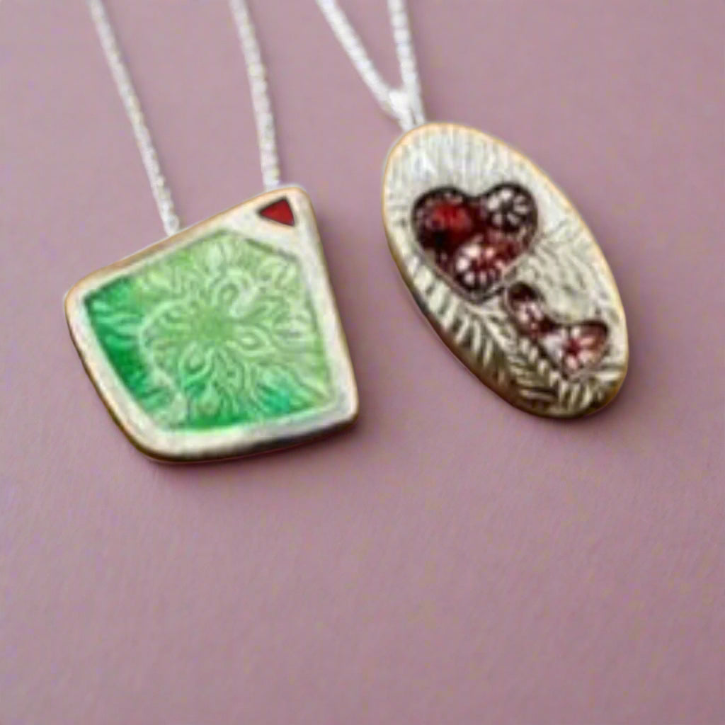 Enamel in Silver Jewellery