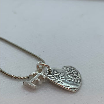 Heart and Initial Necklace