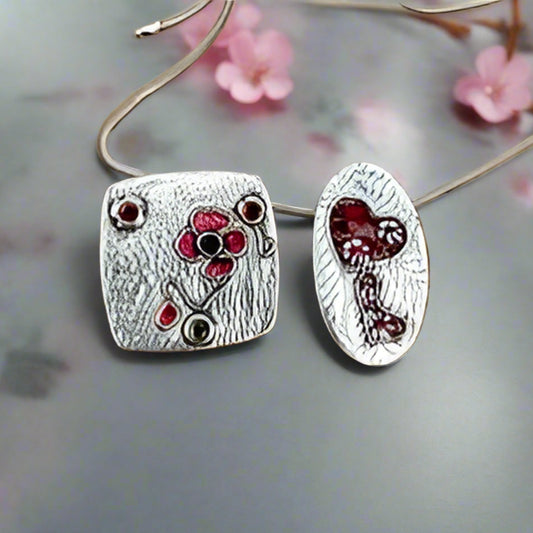 Enamel in Silver Jewellery