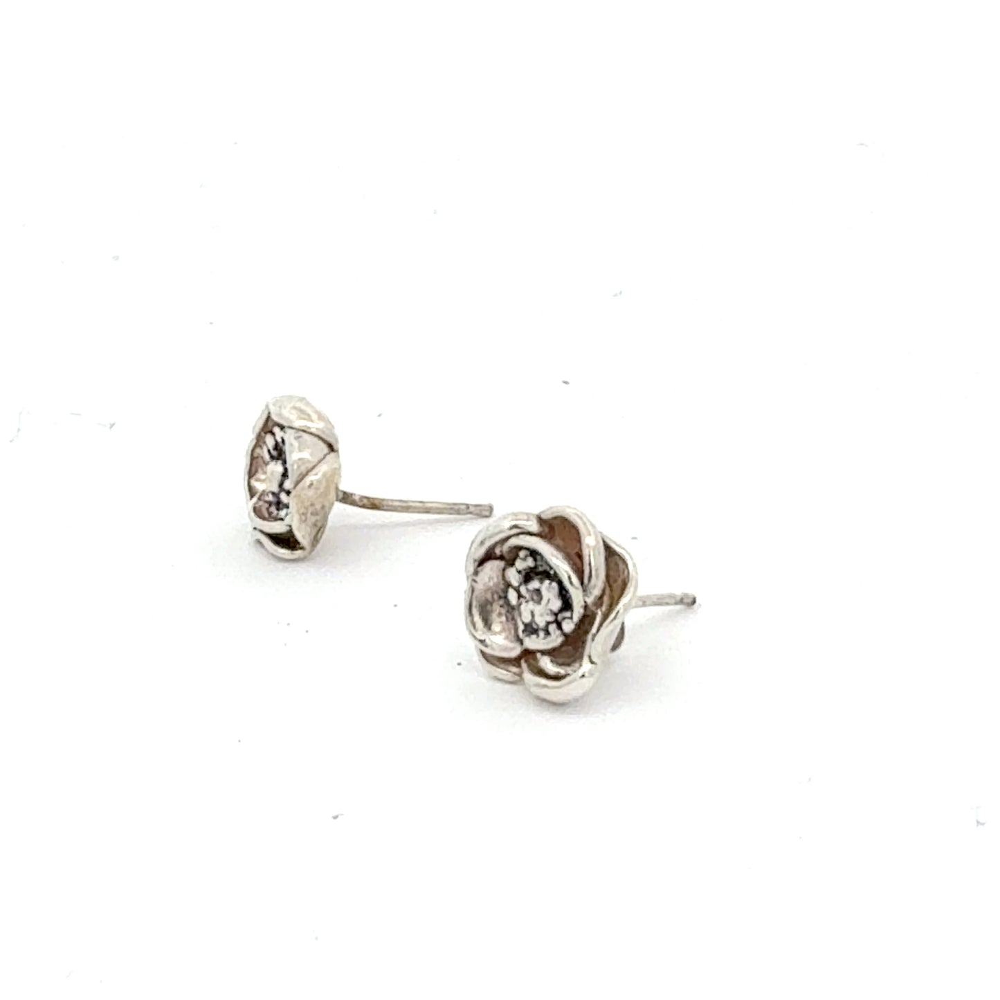 Rose stud earrings