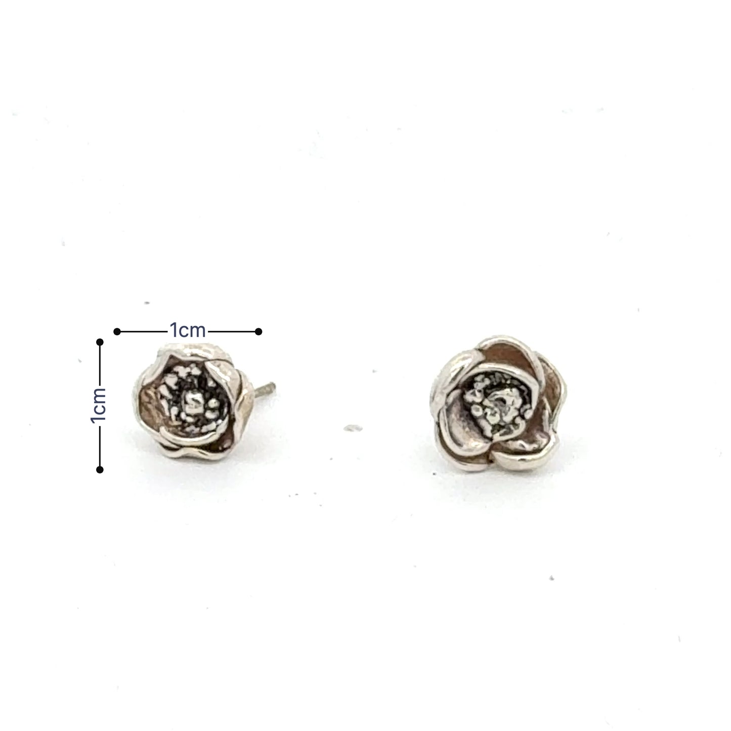 Rose stud earrings