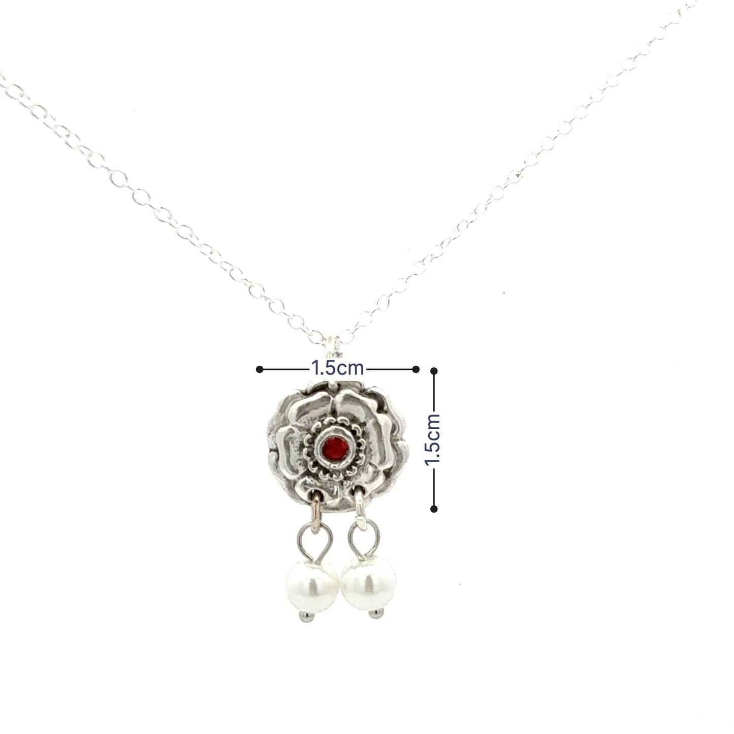 Rose Red Stone Pendant