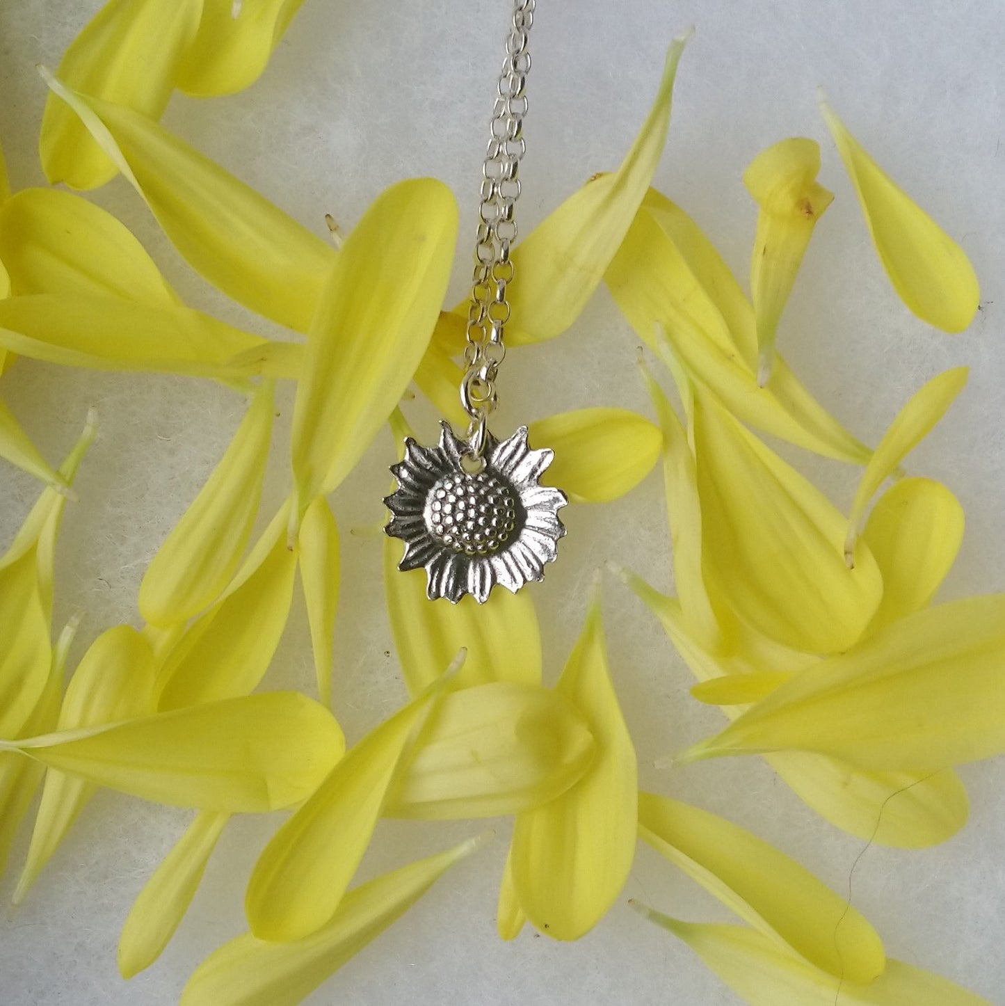 Sunflower necklace