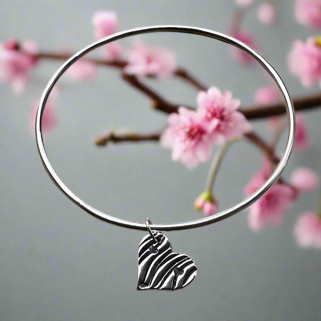 Bangle with Silver Charms