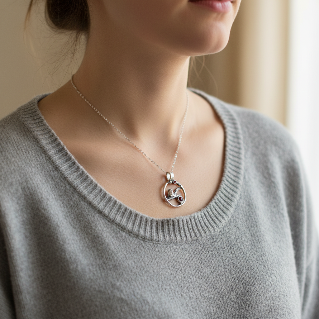 Robin redbreast necklace