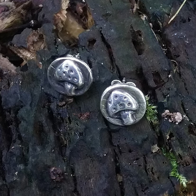 Mushroom earrings