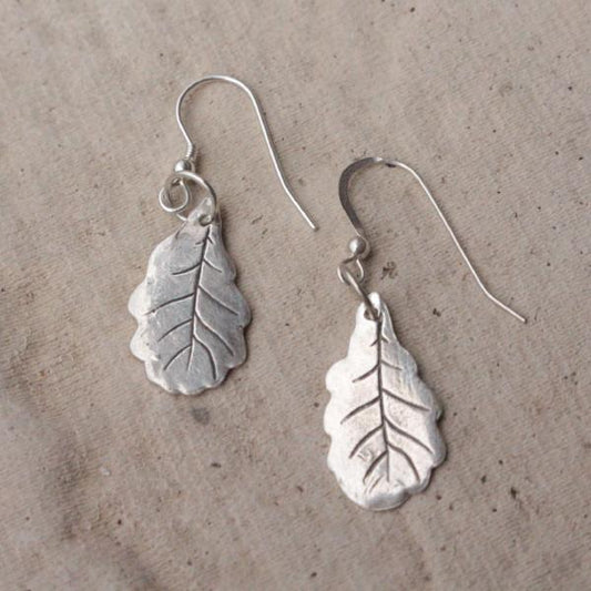 Oak leaf earrings