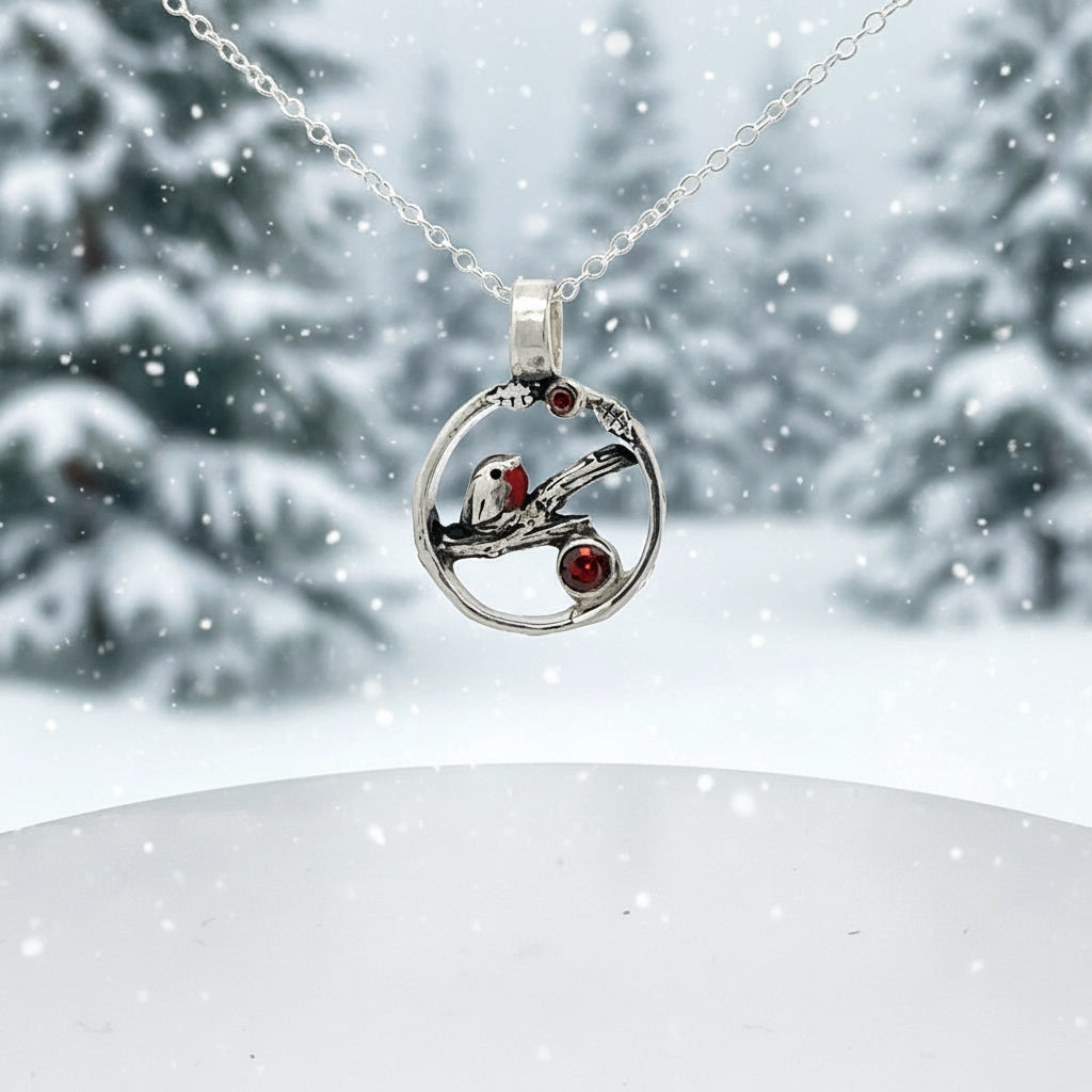Robin redbreast necklace