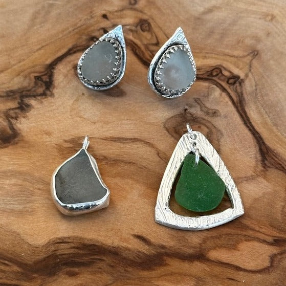 Sea Glass in Silver Jewellery