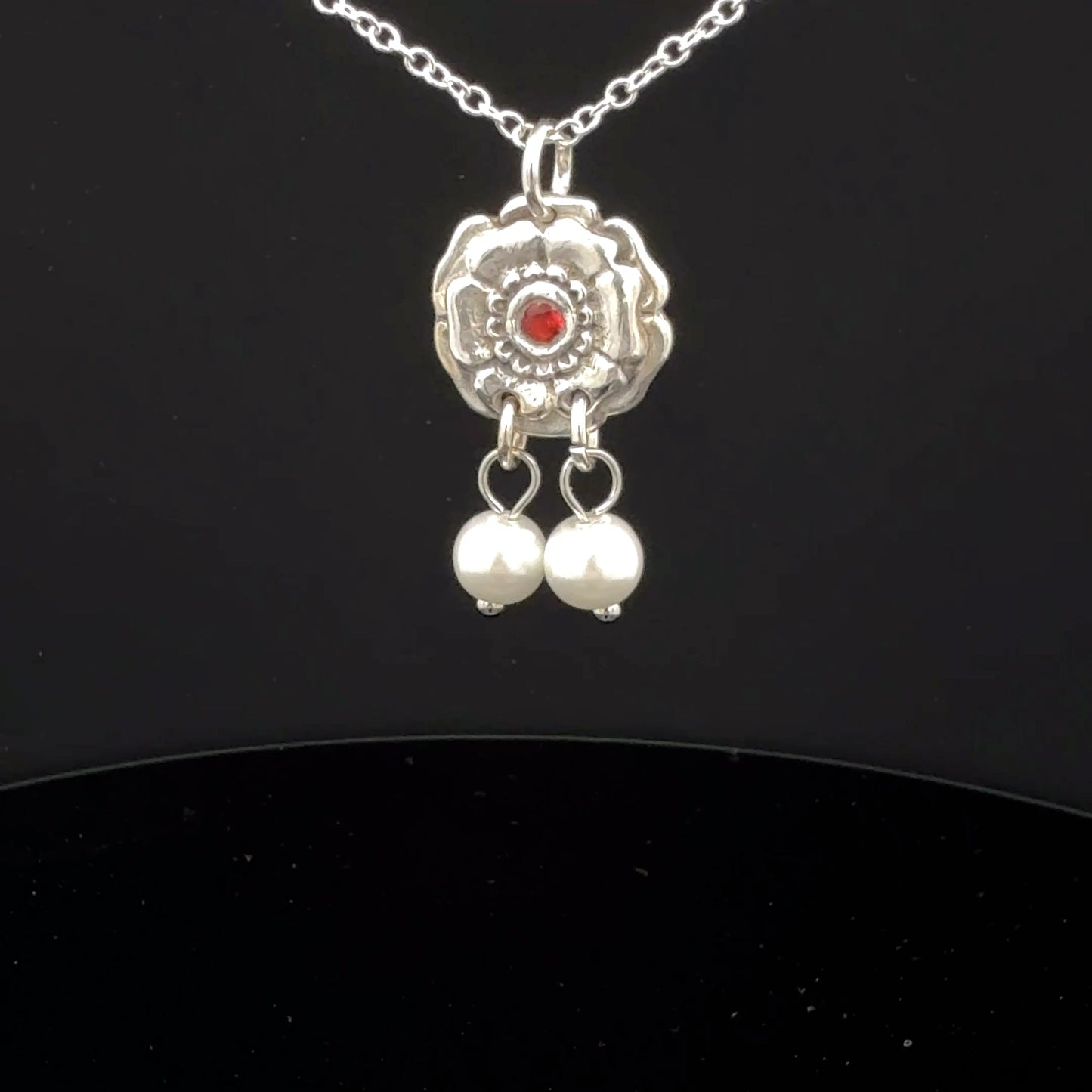 Red Rose Stone Pendant