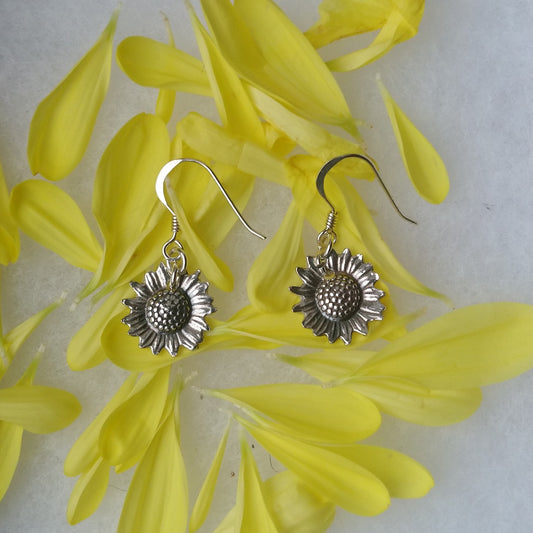 Sunflower earrings